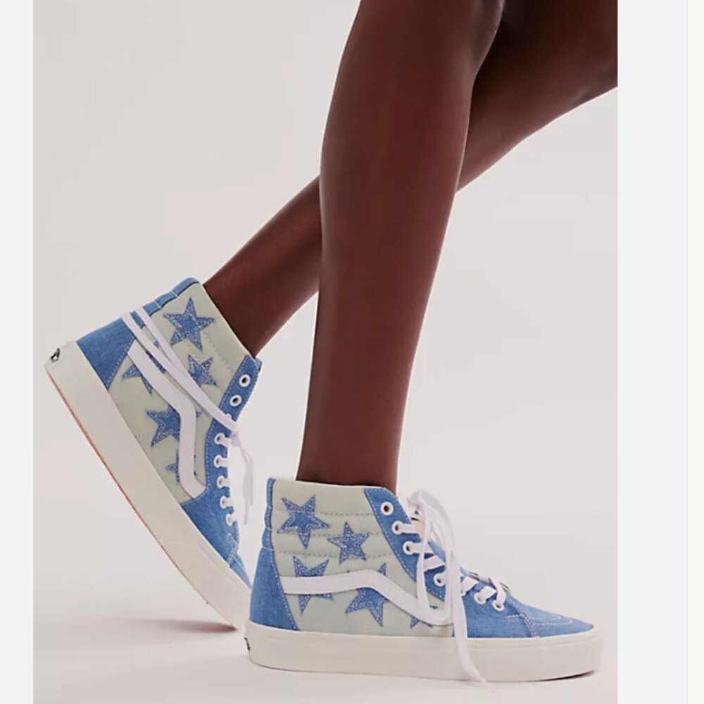 Vans Women's Blue Star Sk8-Hi Sneakers